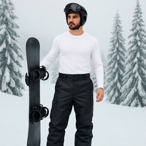 Ride Pig Snowboard Pants Black Reversible Snowpants